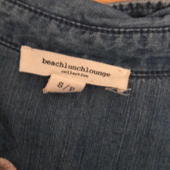 Denim tie blouse - Picture 3 of 3